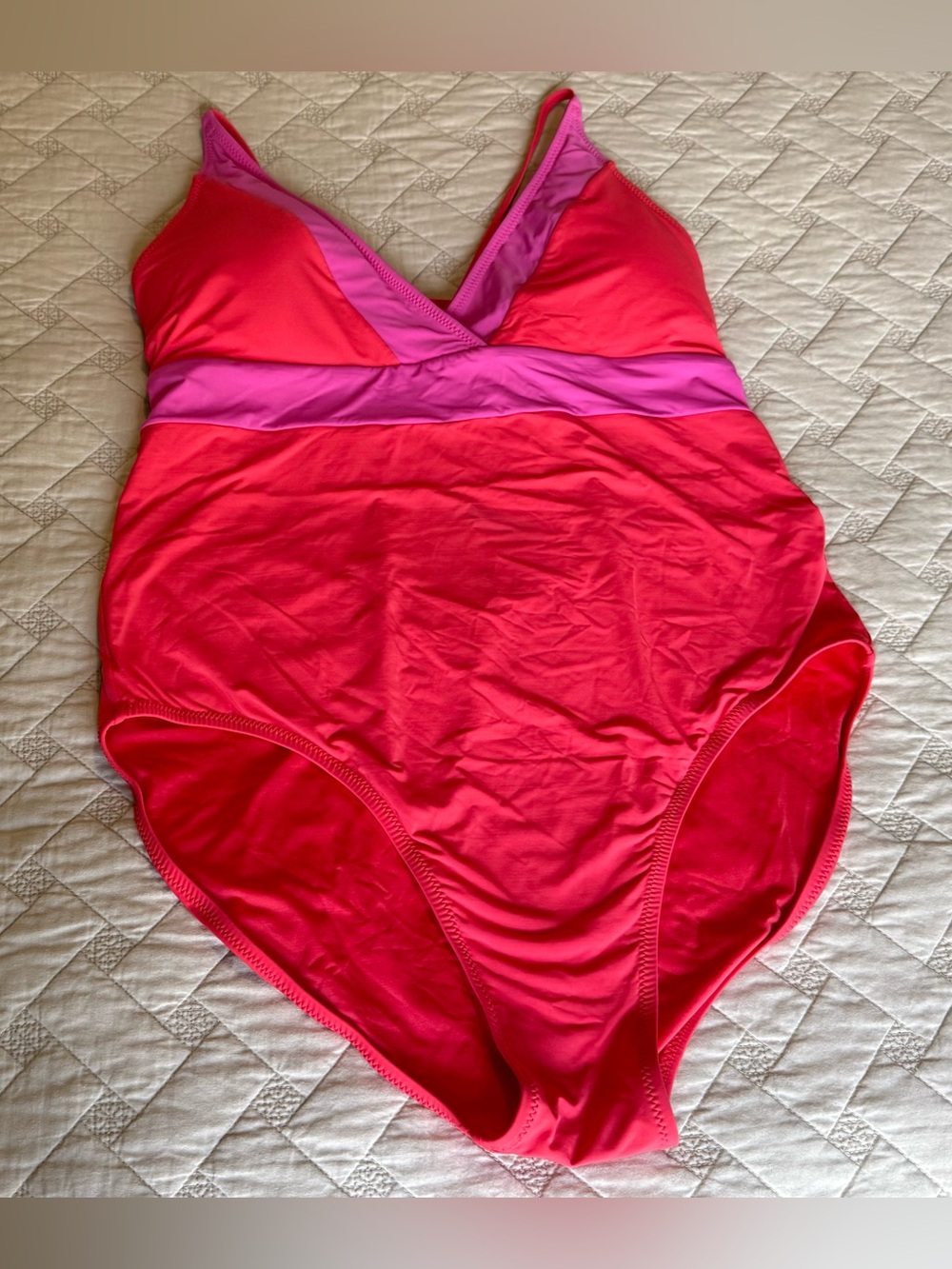 Vineyard Vines Coral Red Swim or Dress Top